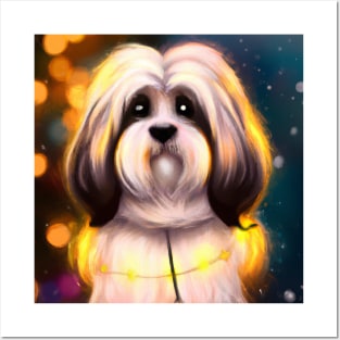 Cute Havanese Drawing Posters and Art